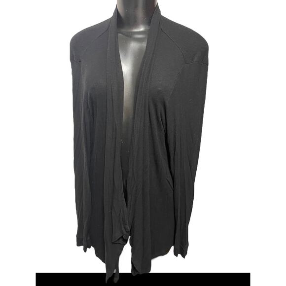 3X INC International Concepts Black Long Sleeve Womens Soft Knit Cardigan - Picture 1 of 12